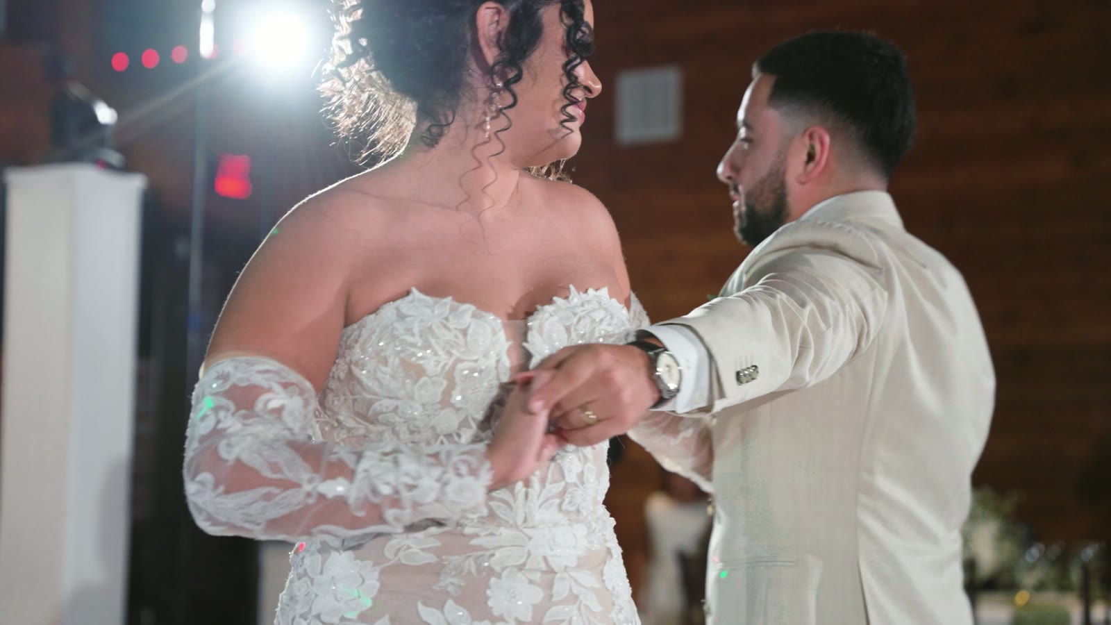 A still frame from the wedding film of Allen & Arexy